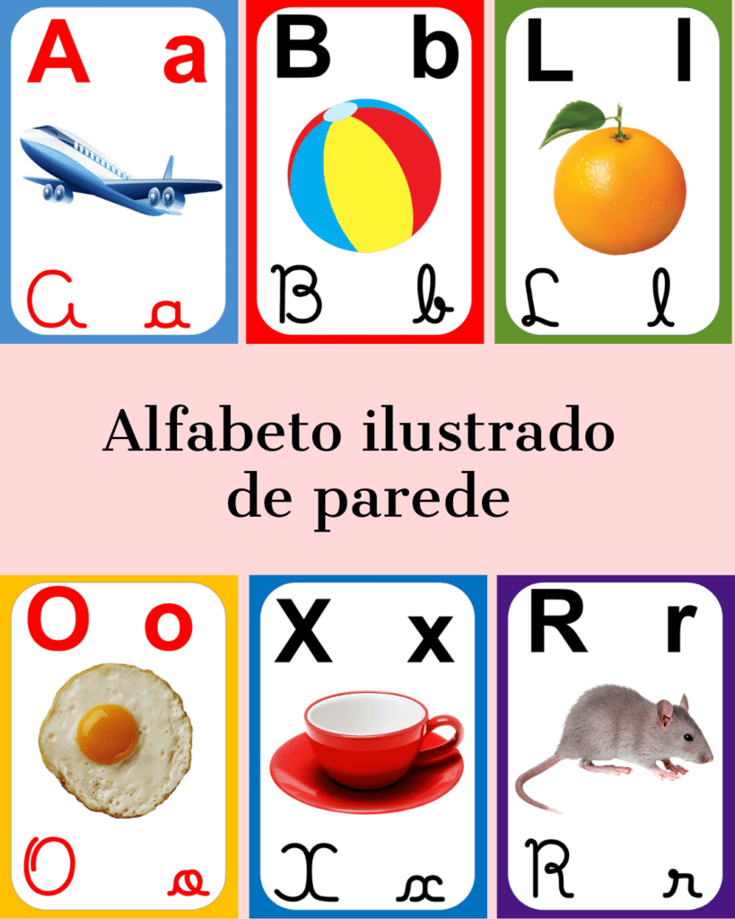 Alfabeto De Parede 4 Tipos De Letras Educa Market