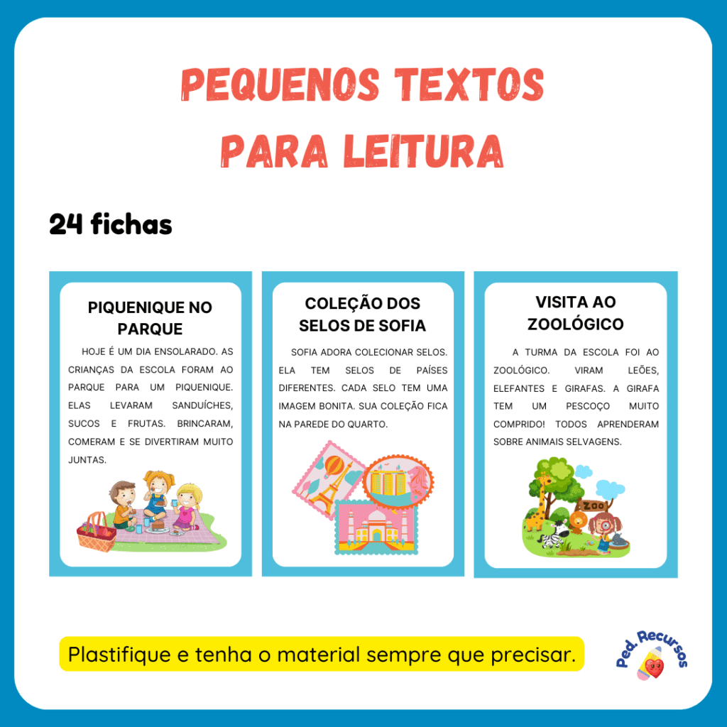 Pequenos Textos Para Leitura Educa Market