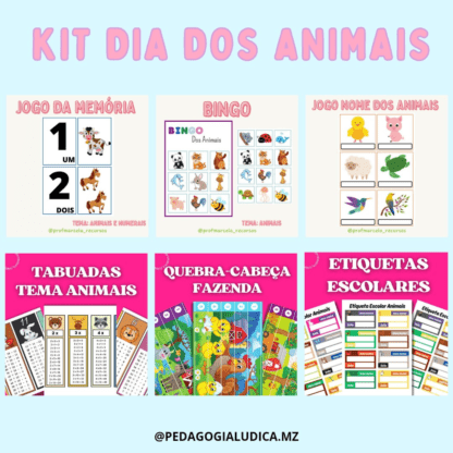 Kit Dia Dos Animais Educa Market