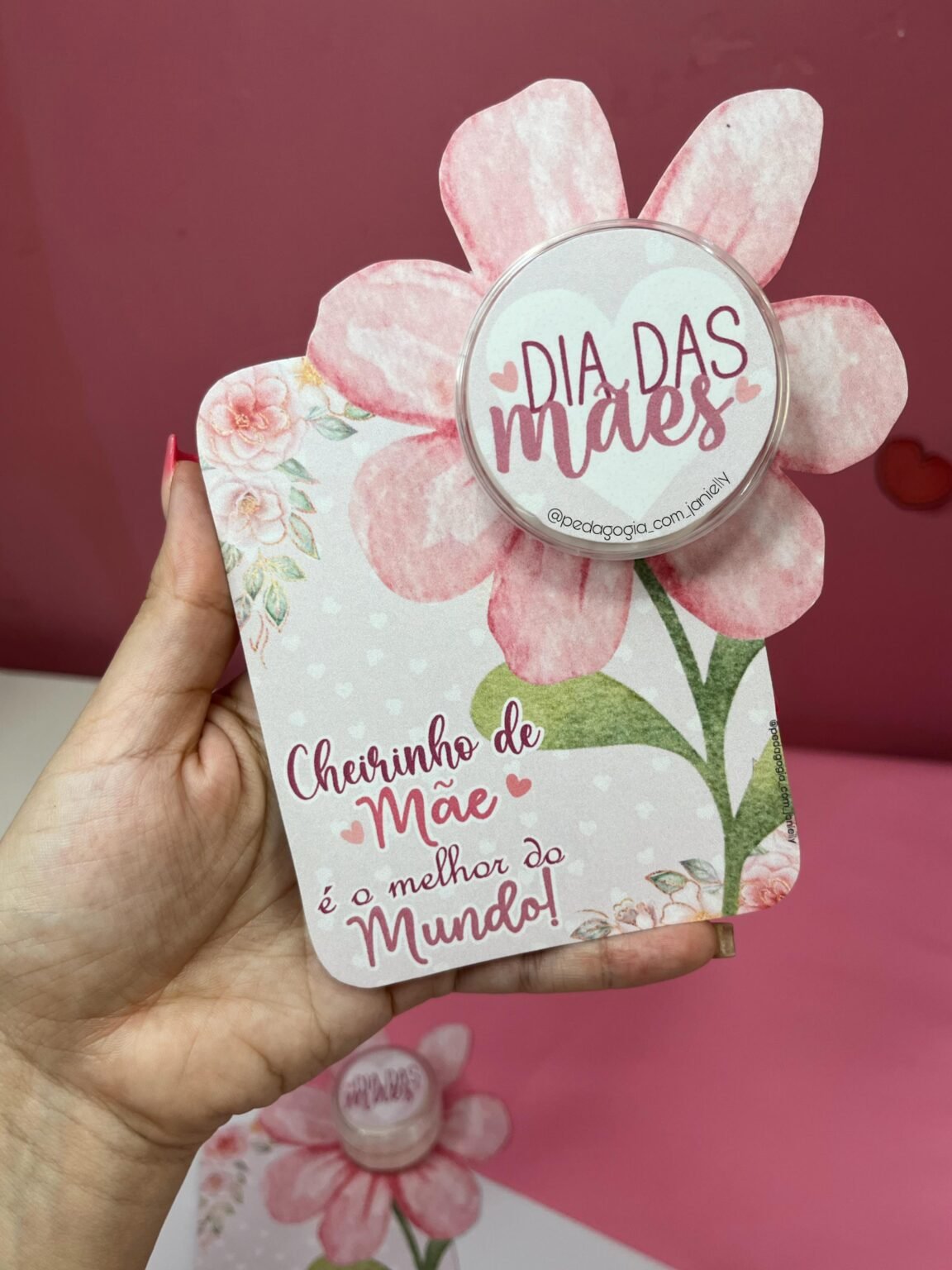 ARQUIVO LEMBRANCINHA CHEIRINHO DE MAMÃE Educa Market