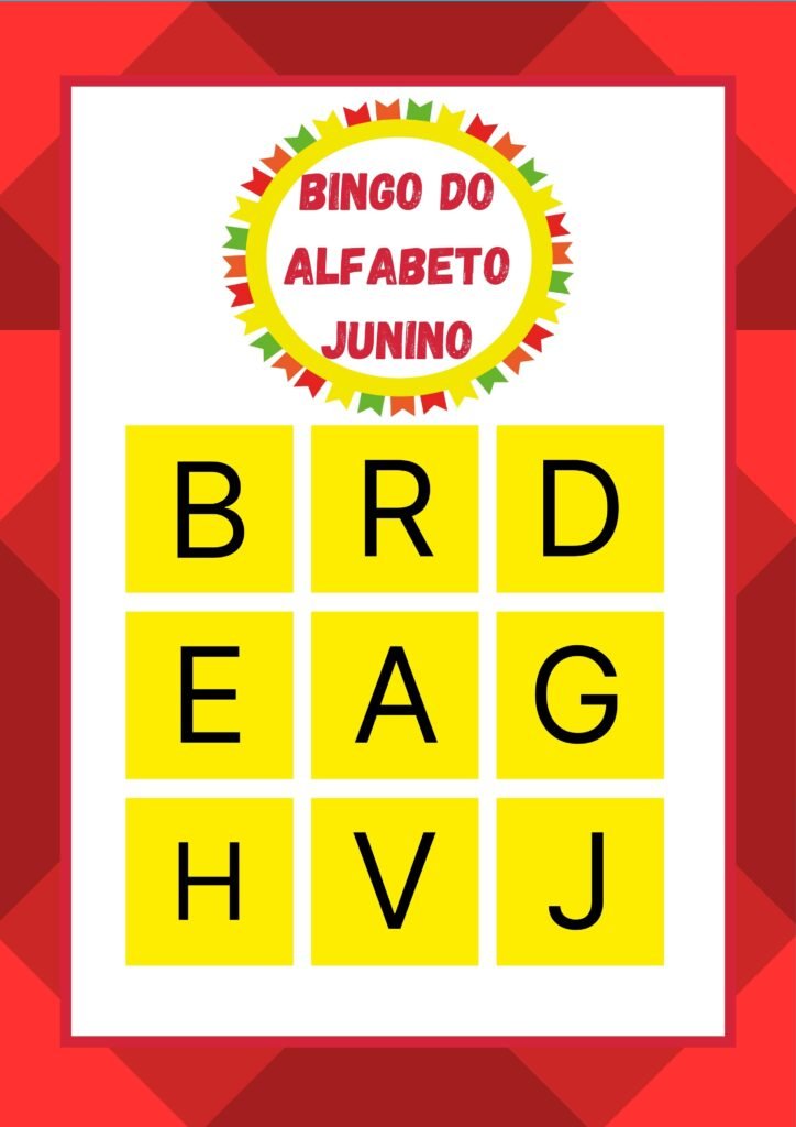 Festa Junina Atividades Quebra Cabeça e Bingo Educa Market