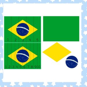 3 Quebra-cabeças: Bandeiras do Brasil