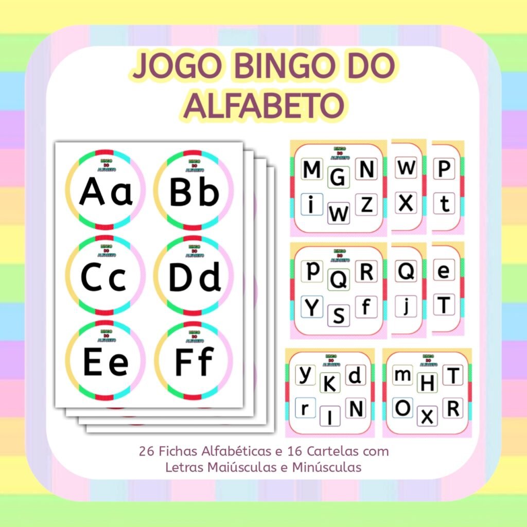 Jogo Bingo Do Alfabeto Educa Market