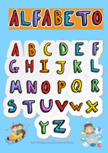 Cartaz alfabeto divertido