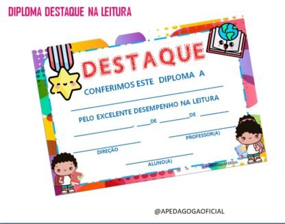 DIPLOMA DESTAQUE LEITURA