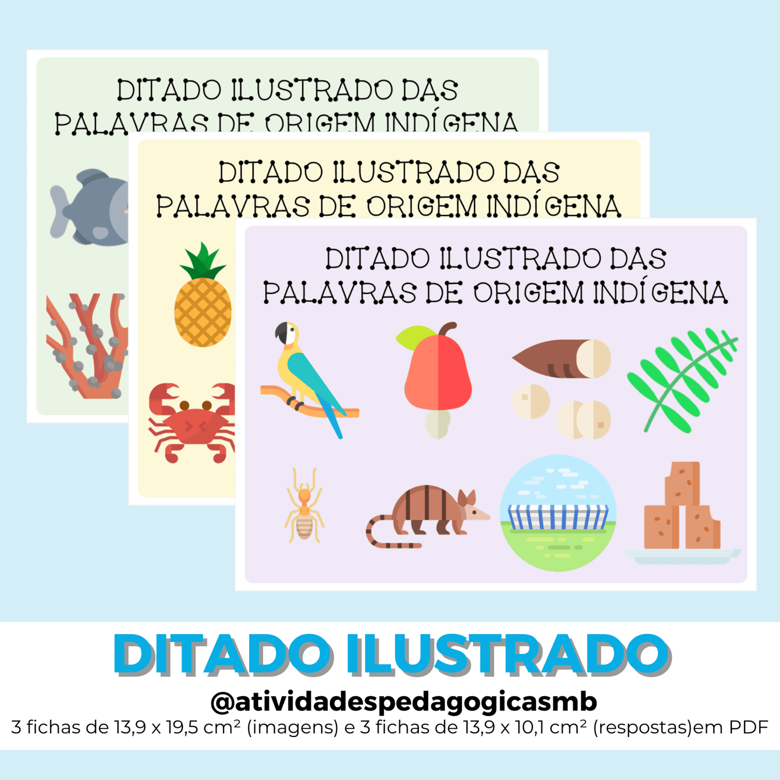 Ditado Ilustrado Das Palavras De Origem Ind Gena Pdf Educa Market