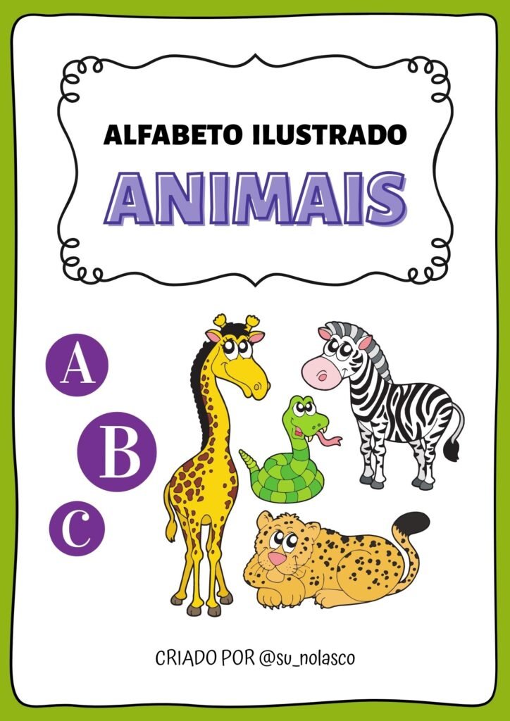 Alfabeto Ilustrado Animais Educa Market