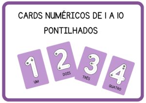 CARDS NUMÉRICOS PONTILHADOS