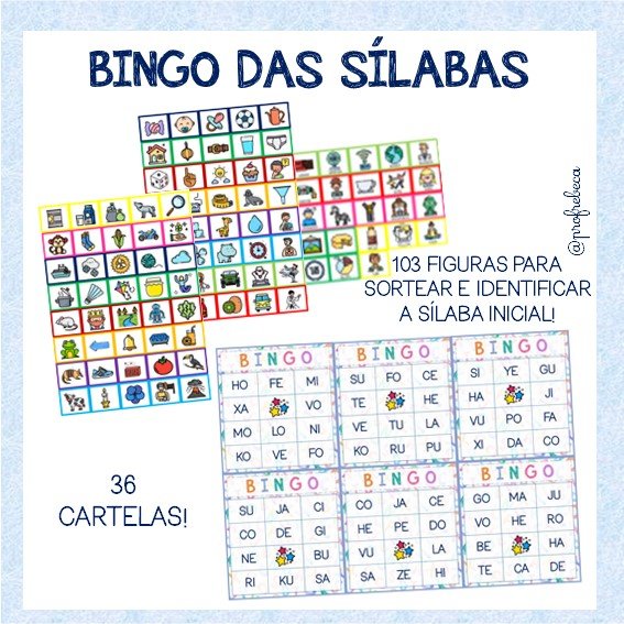 Bingo Das Sílabas Educa Market
