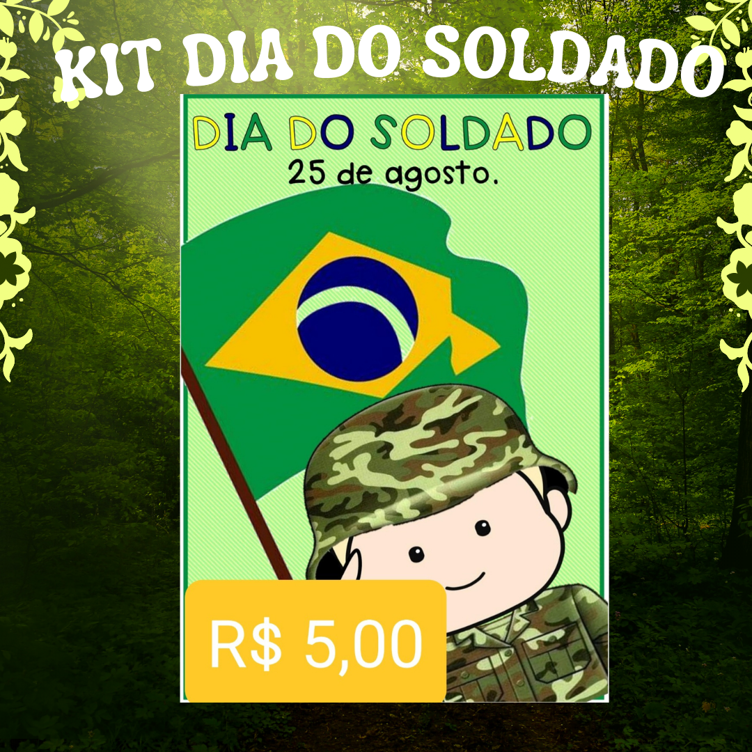 Colorir: Dia do Soldado - Educa Market