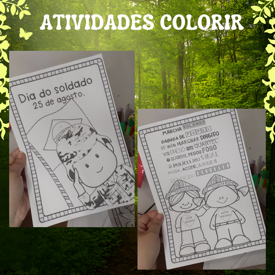 Colorir: Dia do Soldado - Educa Market