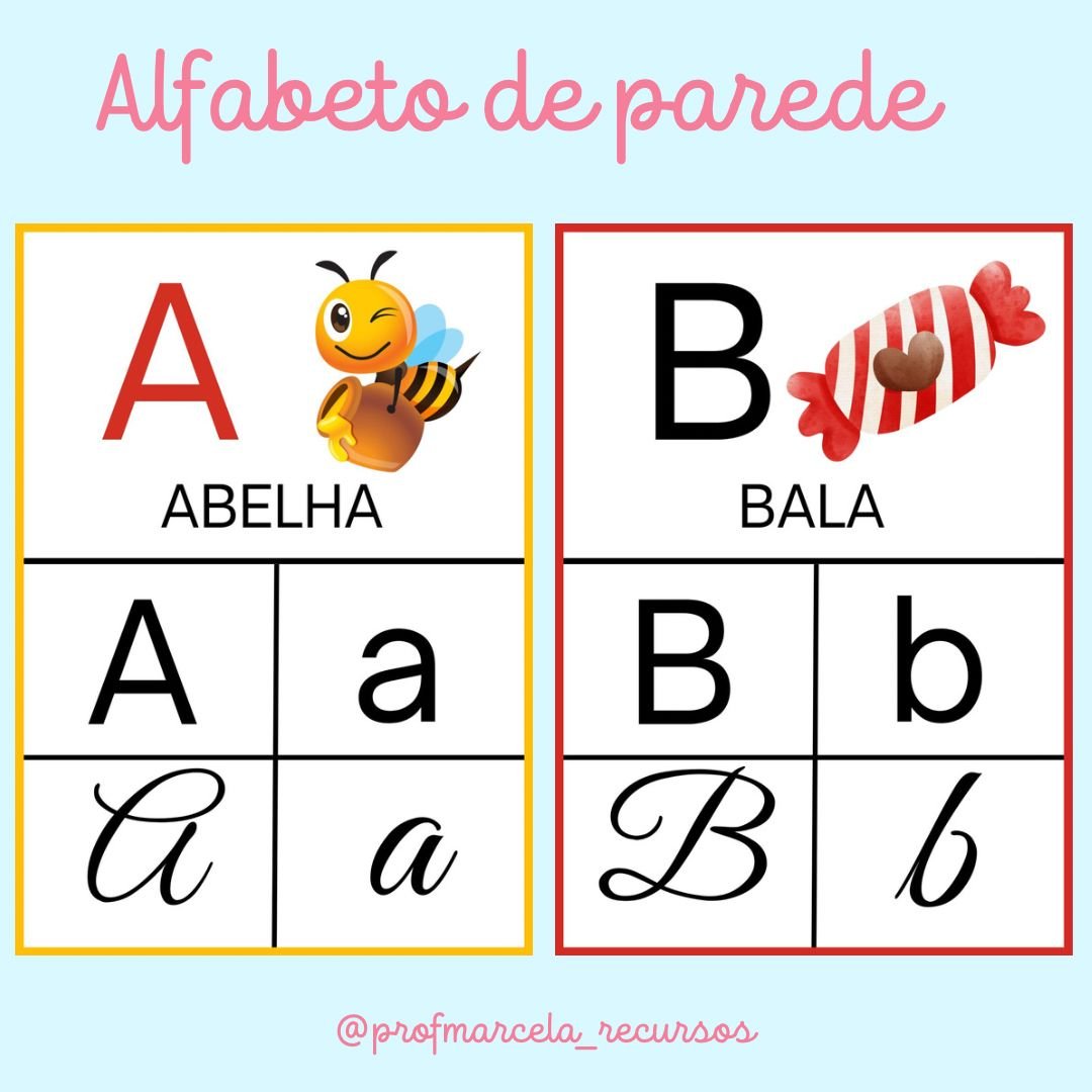 Iniciais alfabetp - Recursos de ensino