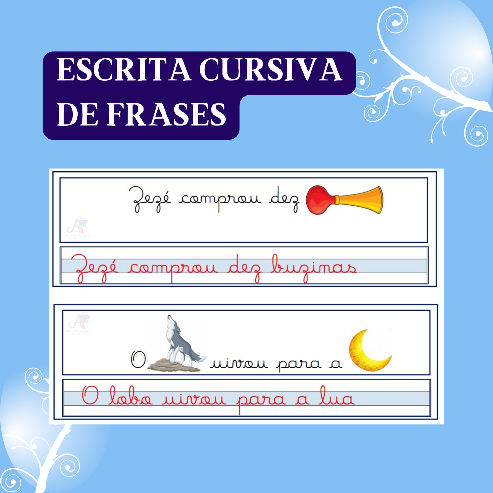 Escrita Cursiva de Frases - Educa Market