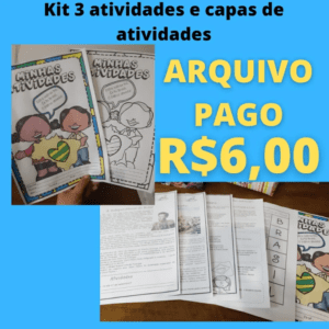 KIT 3 Independência do Brasil Atividades e capas de caderno