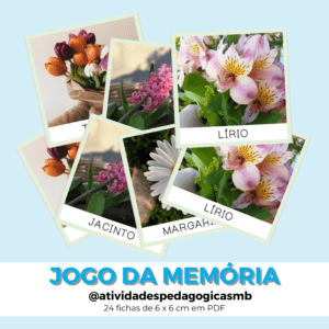 JOGO da memória – flores (PDF)
