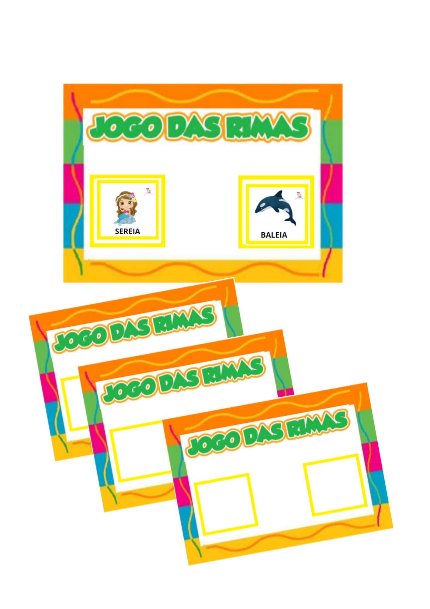 Bingo das Rimas Jogo de alfabetização - Educa Market