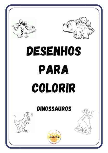 Apostila para Colorir - Dinossauro - Educa Market