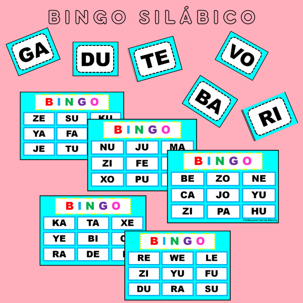 Ajudinha Básica: Jogo da Memoria Silabas Simples  Bingo de palavras,  Alfabeto em portugues, Sílaba
