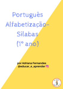 Exercícios de Português – Alfabetização (1º e 2º ano) 2