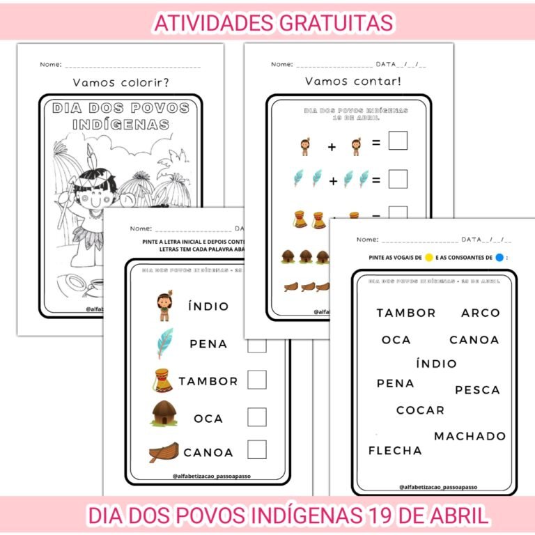 Atividades Dia Dos Povos Indígenas - Educa Market