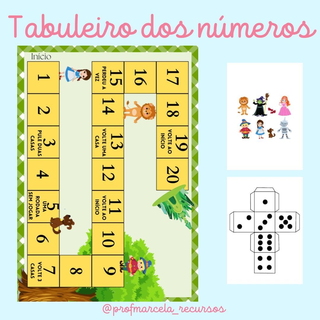Ilustração de jogo de tabuleiro de números para educação de crianças