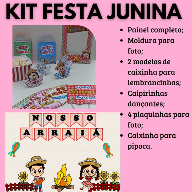 Kit Festa Junina Educa Market 4397