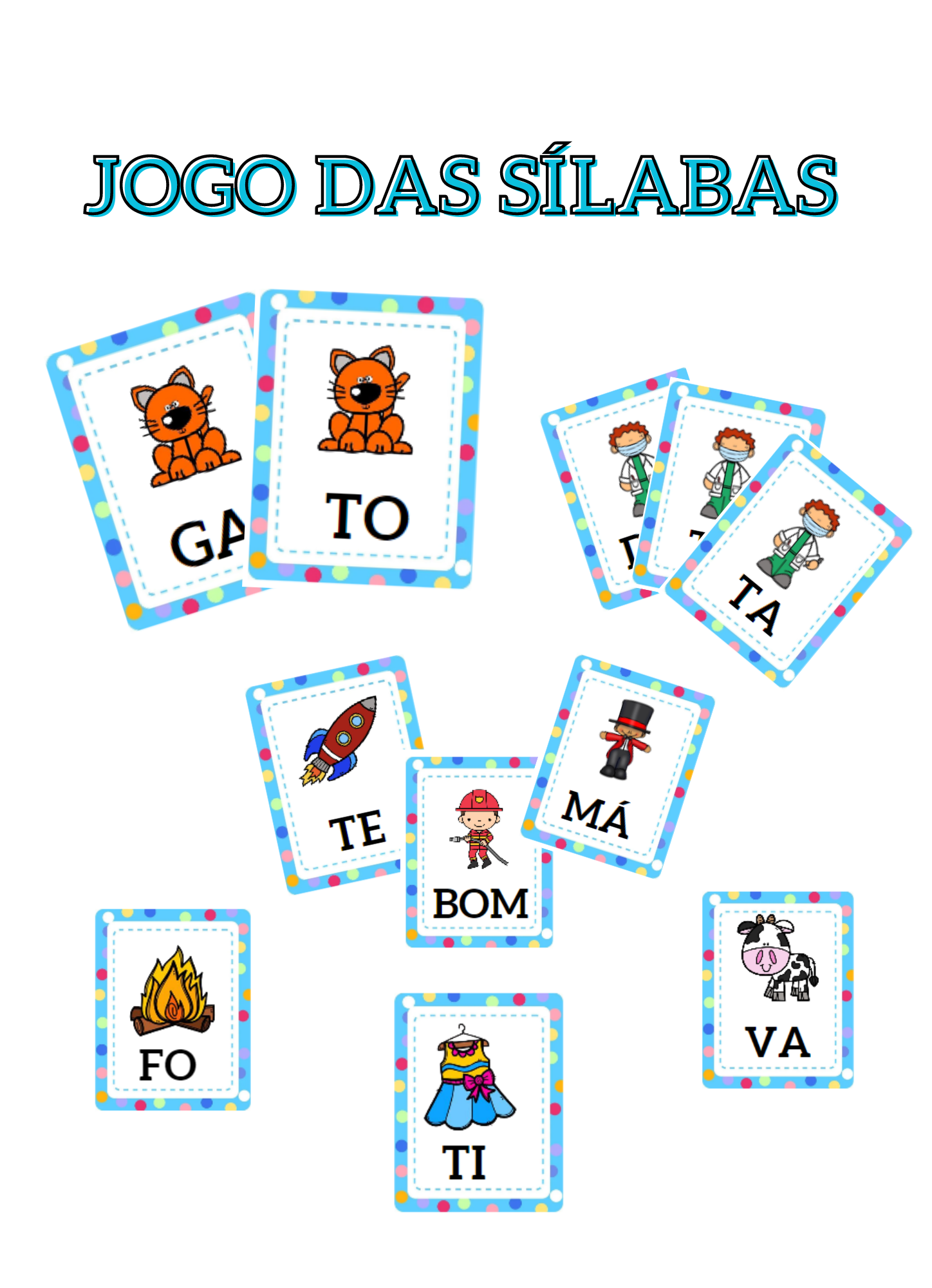 Jogo da Memória Sílabas (pdf)