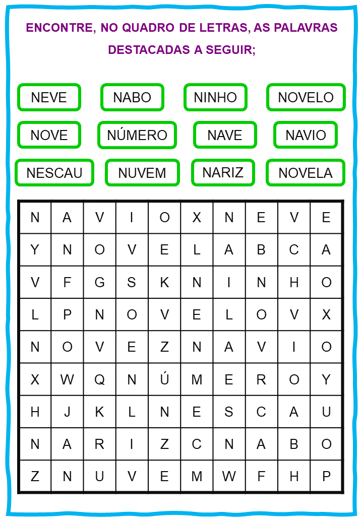 Atividades para troca de letras