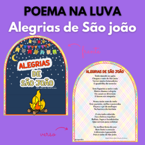 Poema na luva “ALEGRIAS DE SÃO JOÃO”