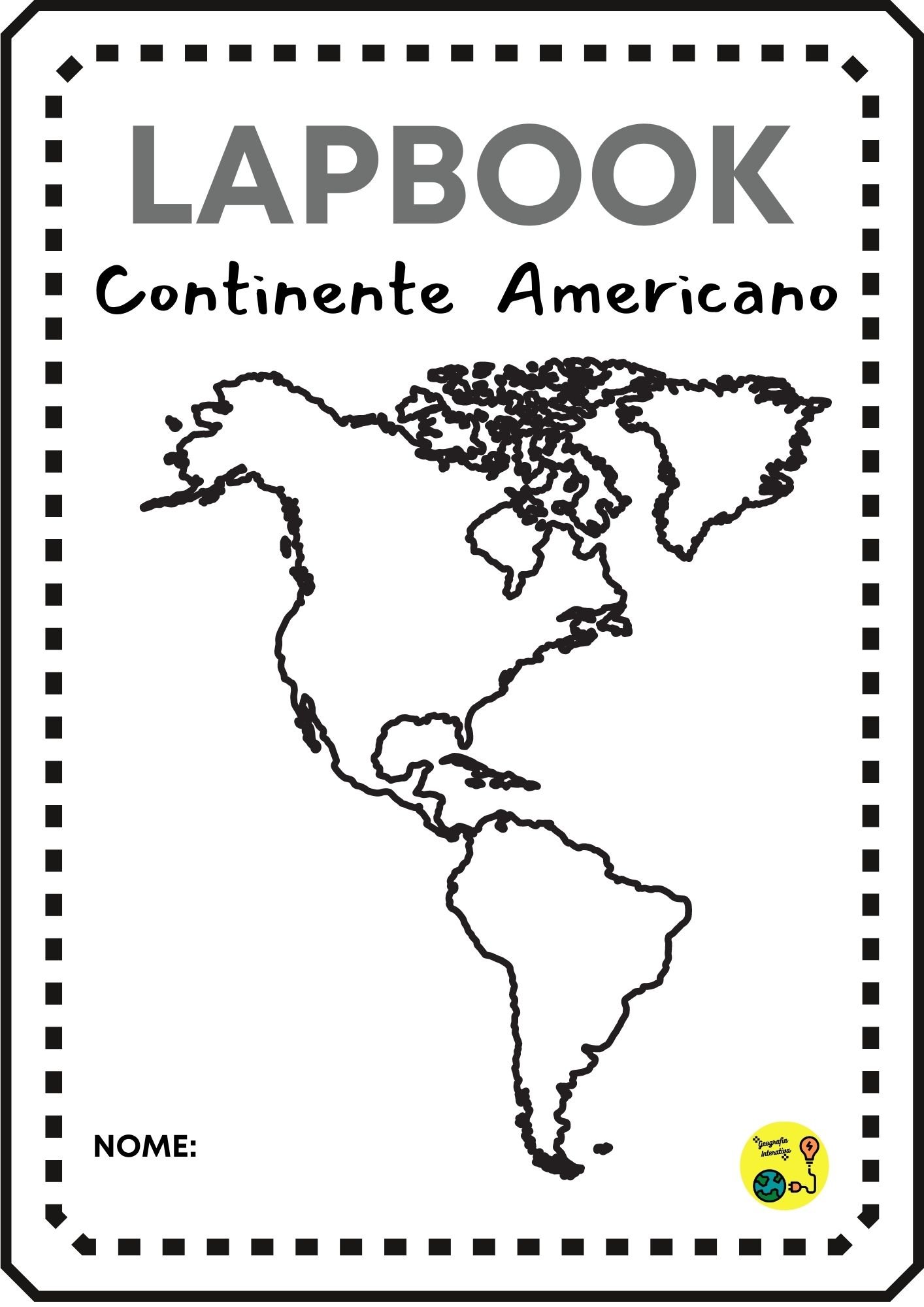 Lapbook Continente Americano Educa Market 5568