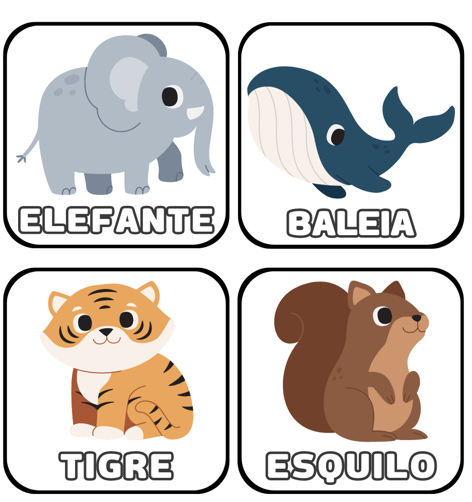 Arquivos jogo da memória dos animais - Atividades para a Educação