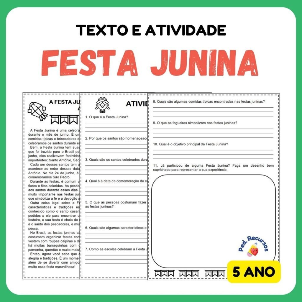 Atividade Festa Junina Educa Market