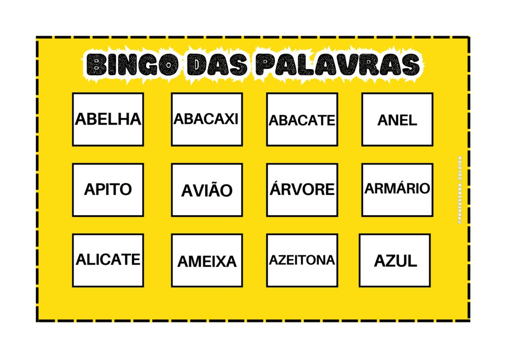 Bingo Das Palavras Educa Market