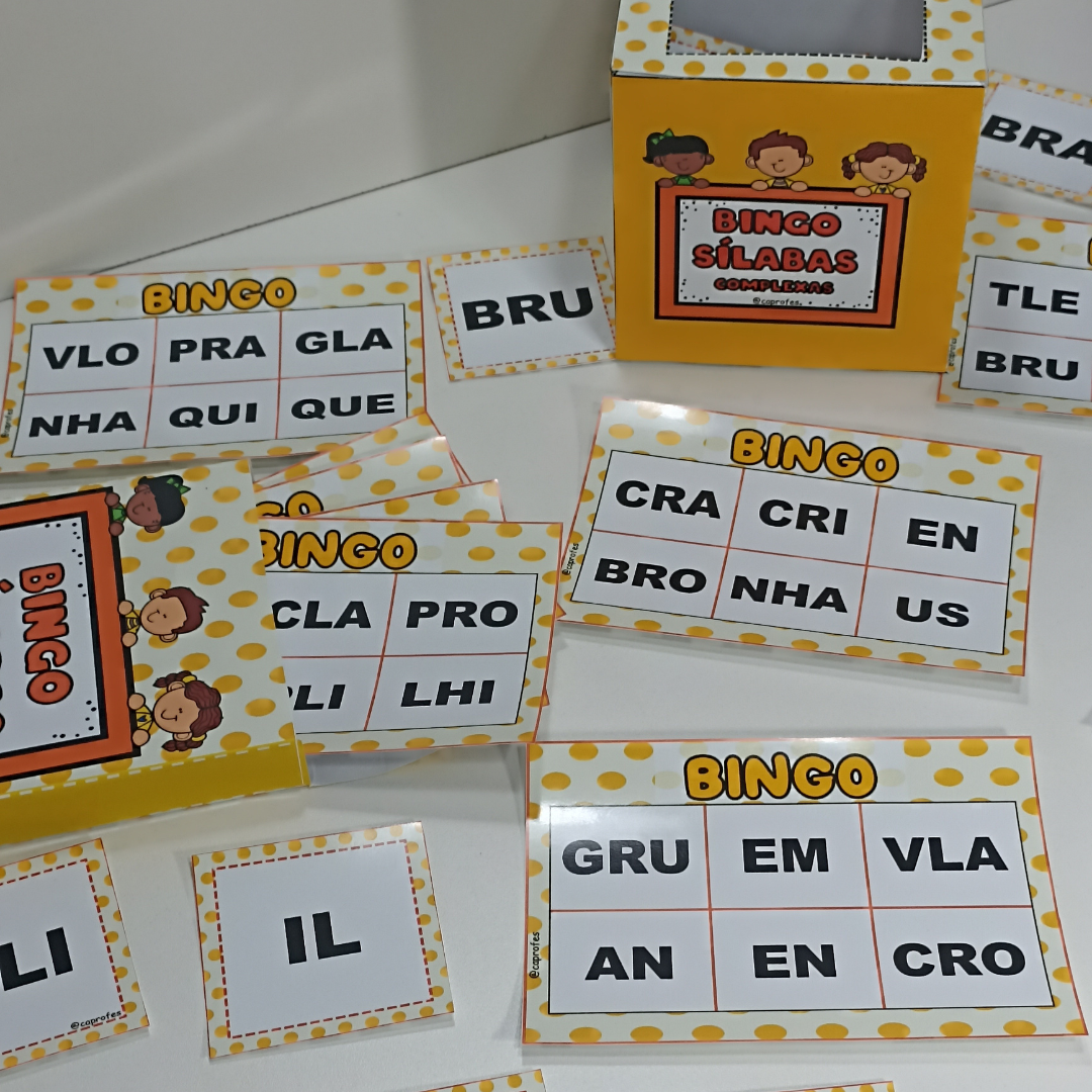 Cartelas de Bingo Para Imprimir Com Contas de Divisão Nível Médio