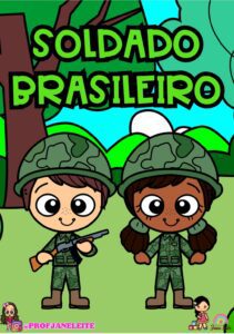 Kit Soldado + Livro 3D Marcha soldado