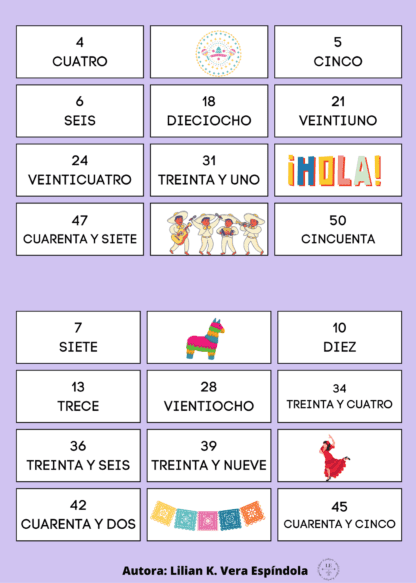 Bingo dos números