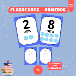 Flashcards – Números + Treinando pontilhados