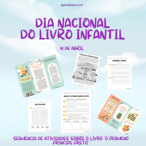 Kit – Dia Nacional do Livro Infantil – O Pequeno Príncipe Preto