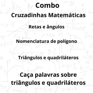 Combo de cruzadinhas – geometria (5º e 6º ano)
