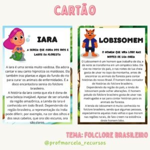 Cartão folclore brasileiro