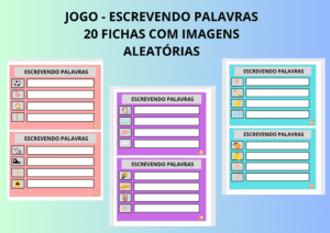 Cards- escrevendo palavras