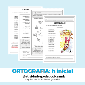 ATIVIDADE – h inicial/ortografia (PDF)