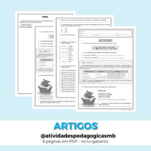 ATIVIDADE – artigos/morfologia (PDF)