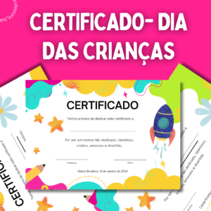 Certificado – dia das crianças