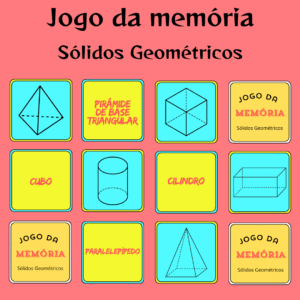 Sólidos Geométricos – Jogo da Memória