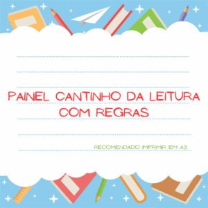 Painel cantinho da leitura