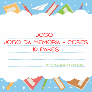 Jogo da memória – cores