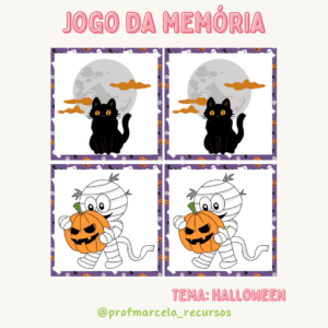 Jogo da memória halloween