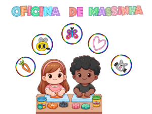 Kit oficina de massinha para semana da criança