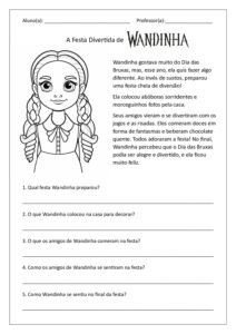 Wandinha – Texto + Perguntas